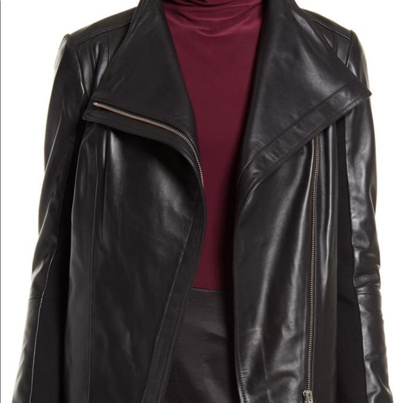 NEW Halogen || black moto jacket - Picture 6 of 7